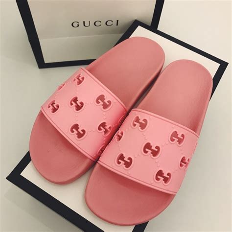 new pink gucci slides|pink gucci slides nordstrom.